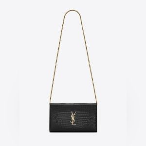 SAINT LAURENT CASSANDRE CHAIN WALLET NEW WITH TAGS